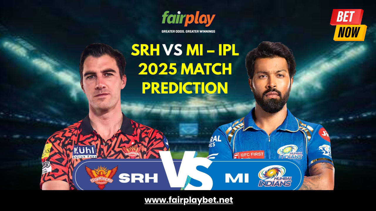 Predict the winner of SRH vs MI in IPL 2025 with pitch insights and team analysis. Bet live with Fairplay